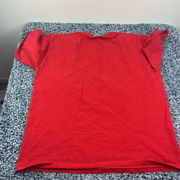 Vintage Nike Shirt Mens Extra Large XL Red Crew Neck Swoosh USA Made Casual - Picture 10 of 10